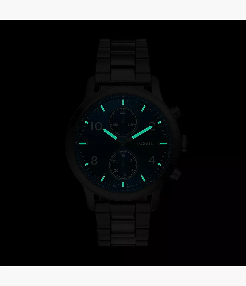 Bennett Multifunction Gunmetal Stainless Steel Watch