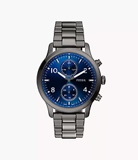 Bennett Multifunction Gunmetal Stainless Steel Watch
