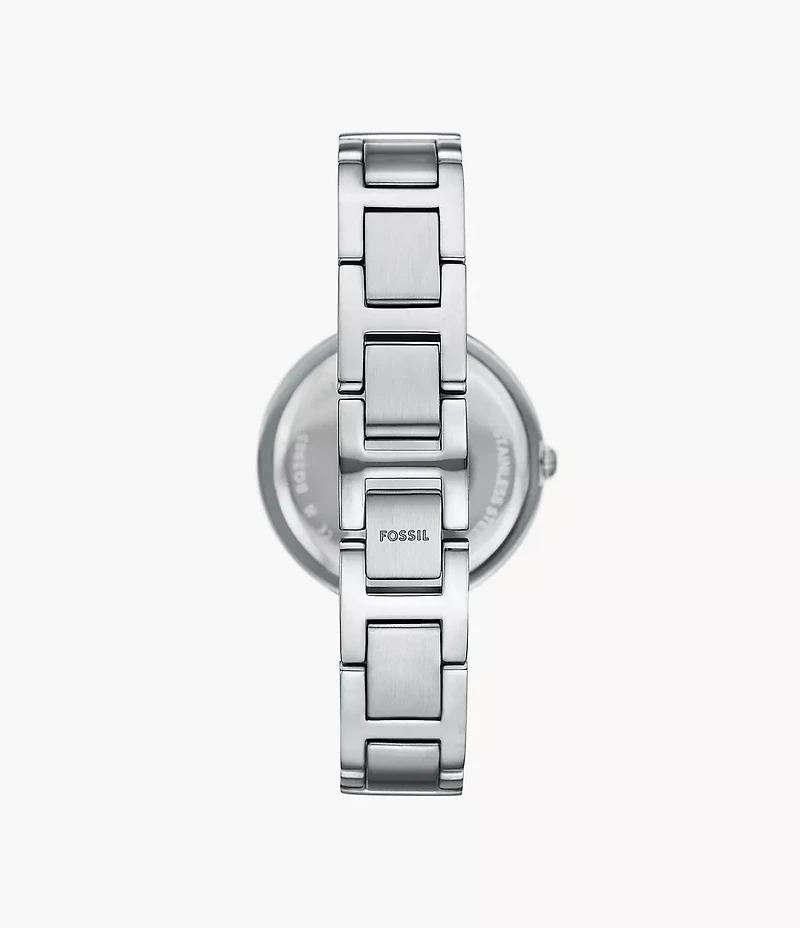 Karli Three-Hand Silver-Tone Watch