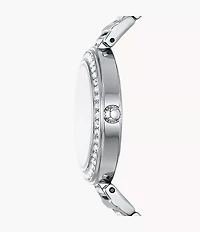 Karli Three-Hand Silver-Tone Watch