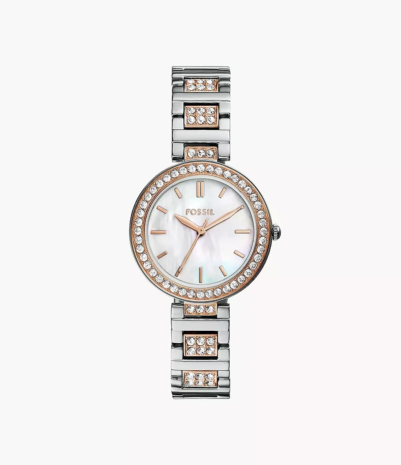 Karli Three-Hand Two-Tone Watch