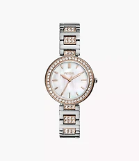 Karli Three-Hand Two-Tone Watch