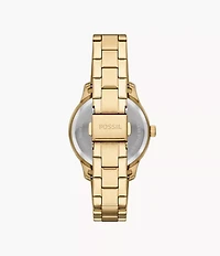Rye Multifunction Gold-Tone Stainless Steel Watch