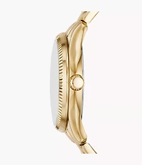 Rye Multifunction Gold-Tone Stainless Steel Watch