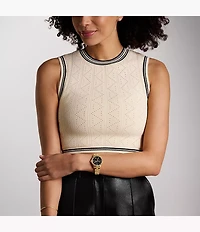 Rye Multifunction Gold-Tone Stainless Steel Watch