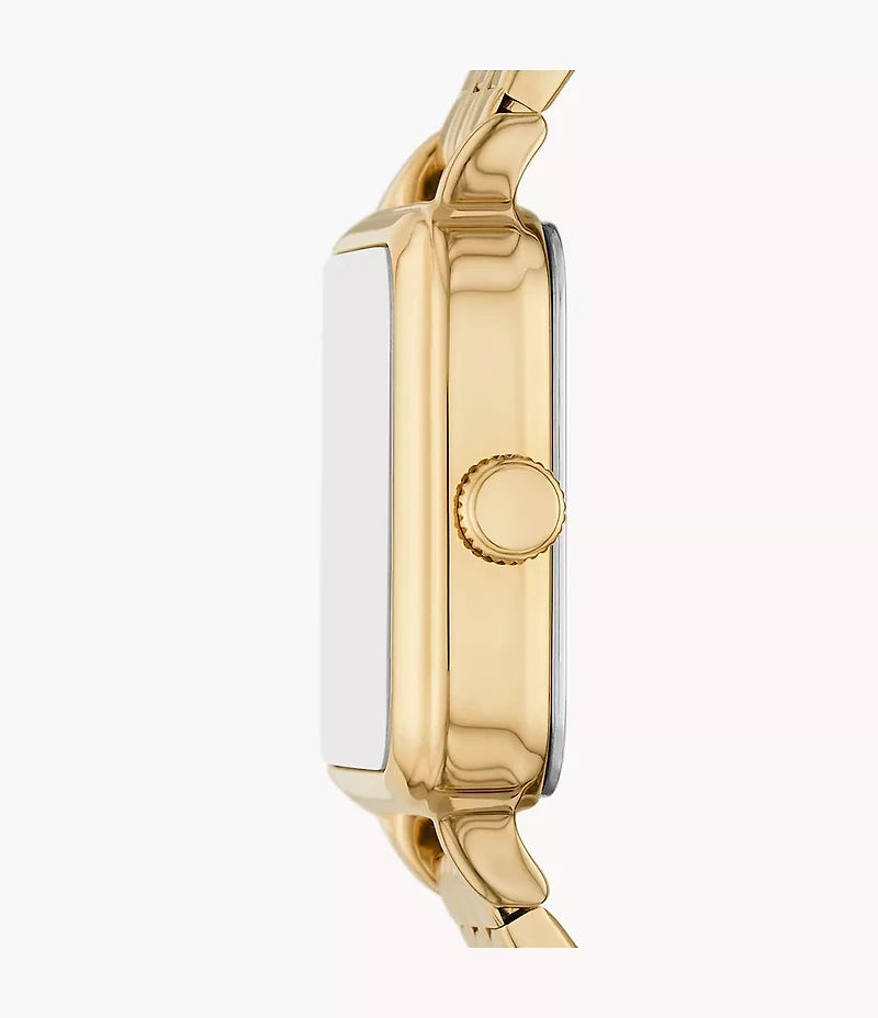 Colleen Three-Hand Gold-Tone Stainless Steel Watch