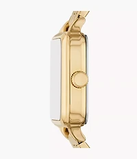Colleen Three-Hand Gold-Tone Stainless Steel Watch