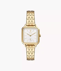 Colleen Three-Hand Gold-Tone Stainless Steel Watch