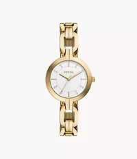 Kerrigan Three-Hand Gold-Tone Stainless Steel Watch