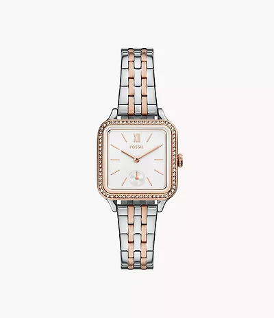 Colleen Three-Hand Two-Tone Stainless Steel Watch