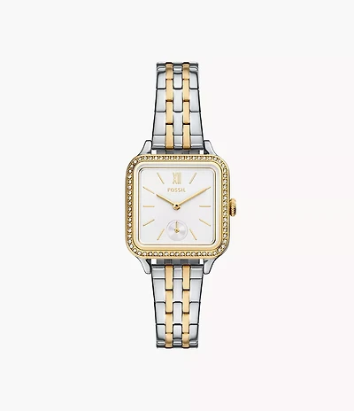 Colleen Three-Hand Two-Tone Stainless Steel Watch