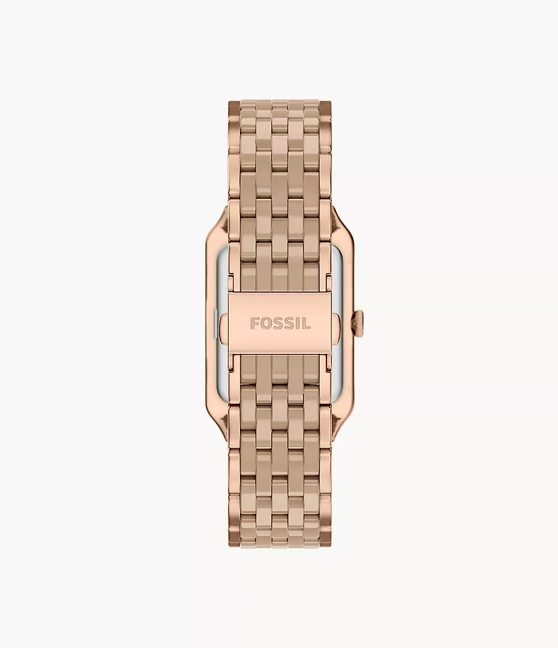 Raquel 26mm Three-Hand Date Rose Gold-Tone Stainless Steel & Salted Caramel Ceramic Watch