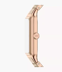 Raquel 26mm Three-Hand Date Rose Gold-Tone Stainless Steel & Salted Caramel Ceramic Watch