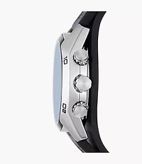 Coachman 45mm Chronograph Black Leather Watch