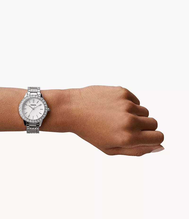 Jesse Three-Hand Stainless Steel Watch