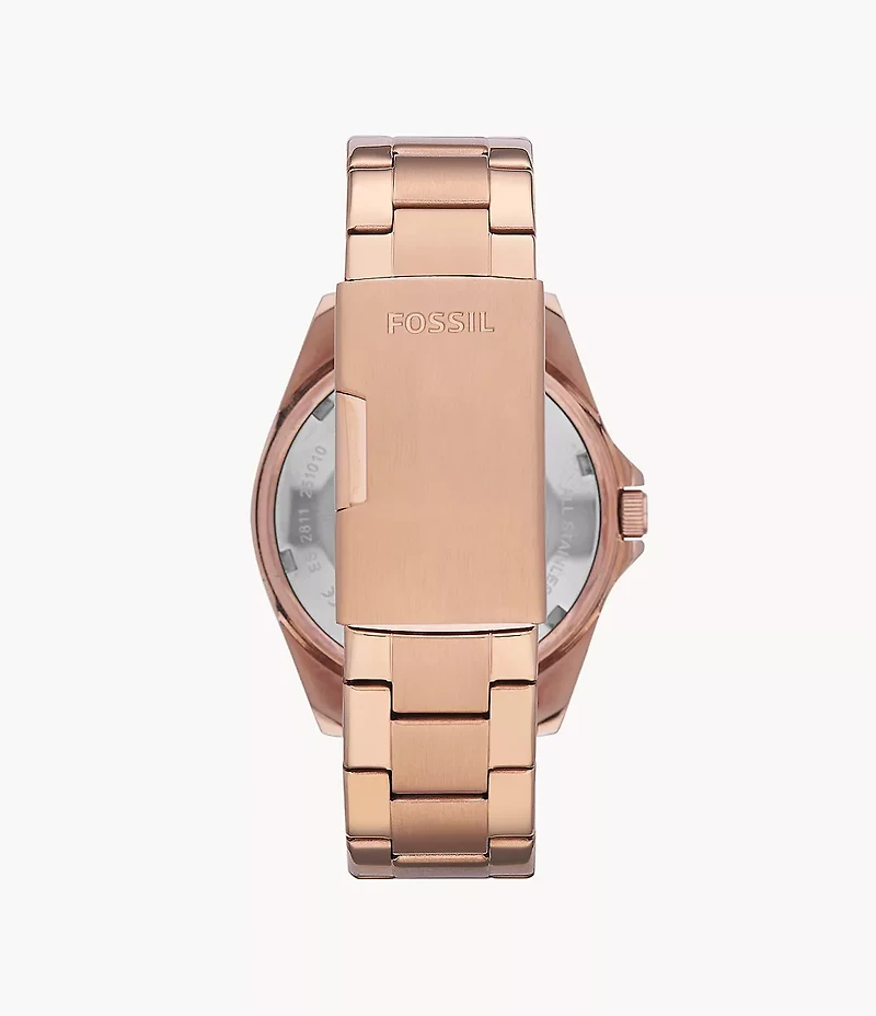 Riley Multifunction Rose Gold-Tone Stainless Steel Watch