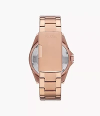 Riley Multifunction Rose Gold-Tone Stainless Steel Watch