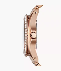 Riley Multifunction Rose Gold-Tone Stainless Steel Watch