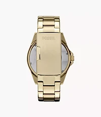 Riley Multifunction Gold-Tone Stainless Steel Watch