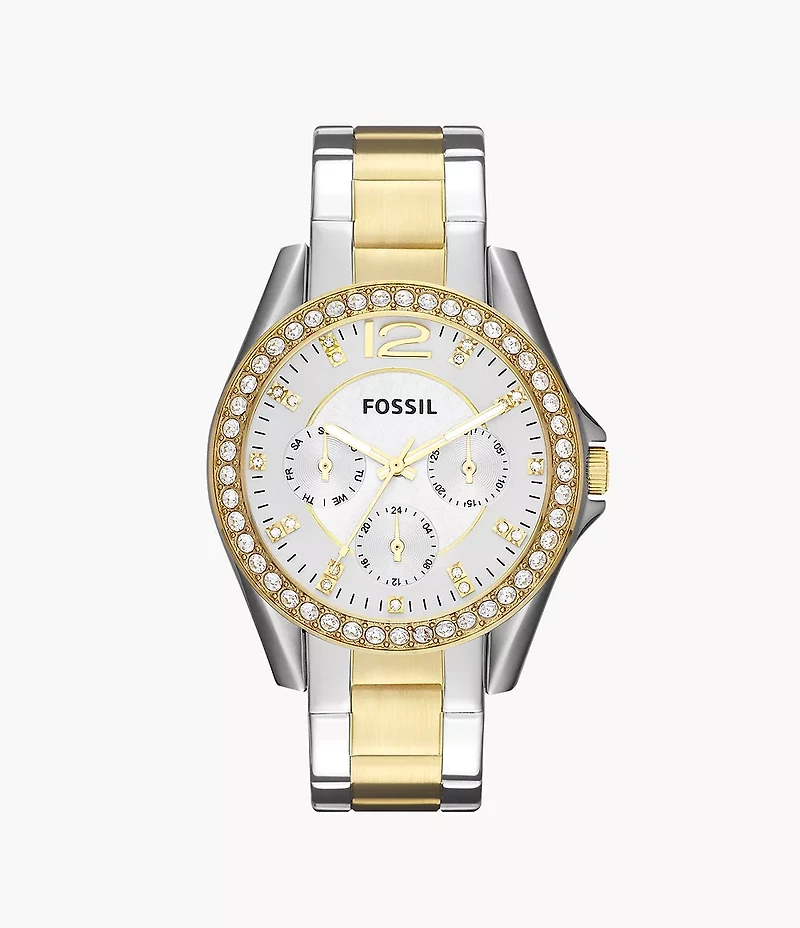 Riley Multifunction Two-Tone Stainless Steel Watch