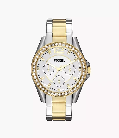 Riley Multifunction Two-Tone Stainless Steel Watch