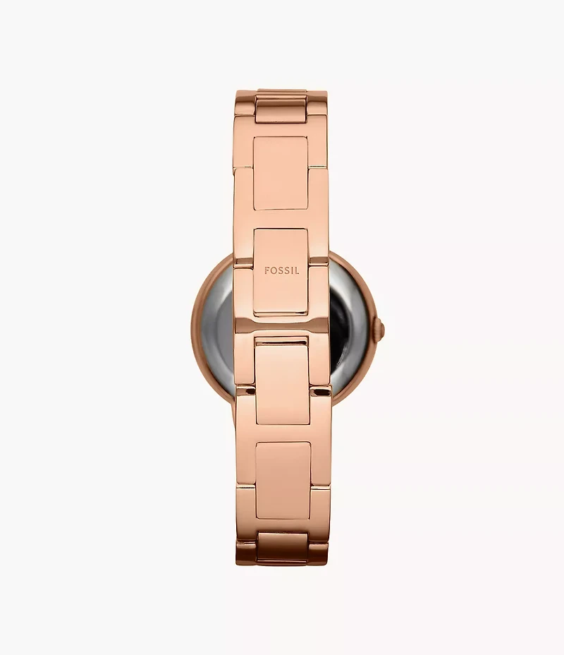 Virginia Rose-Tone Stainless Steel Watch