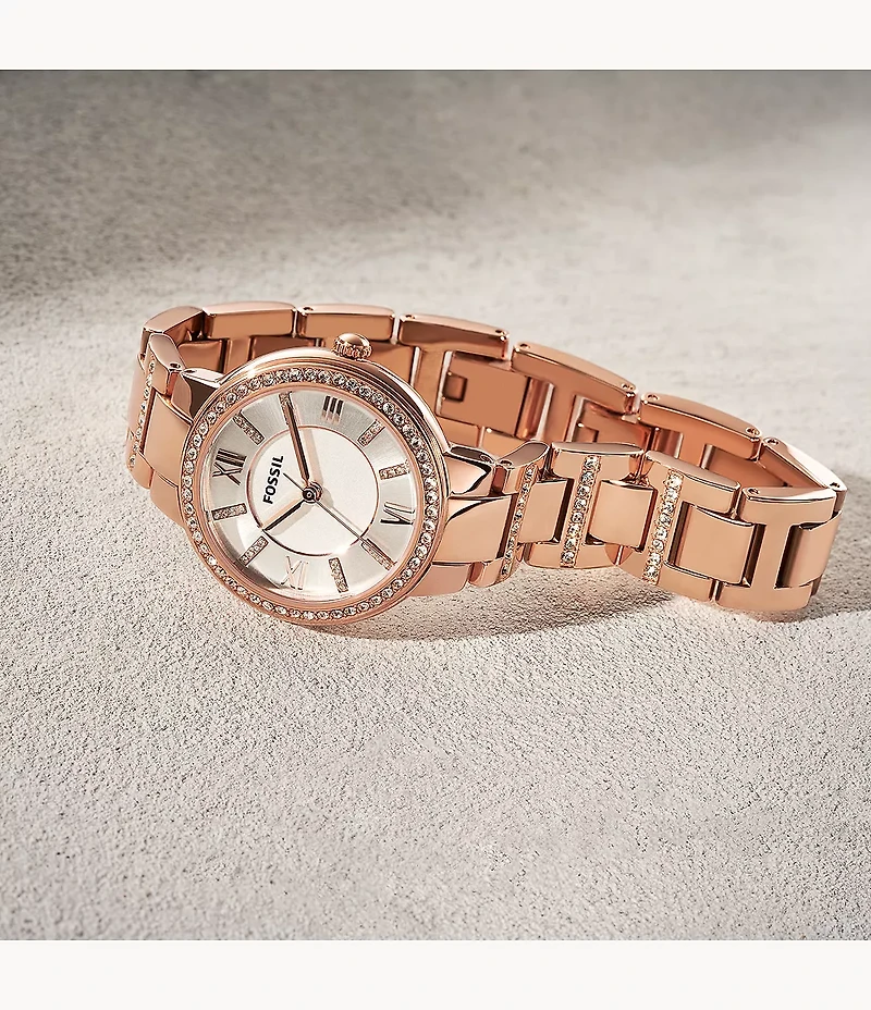 Virginia Rose-Tone Stainless Steel Watch