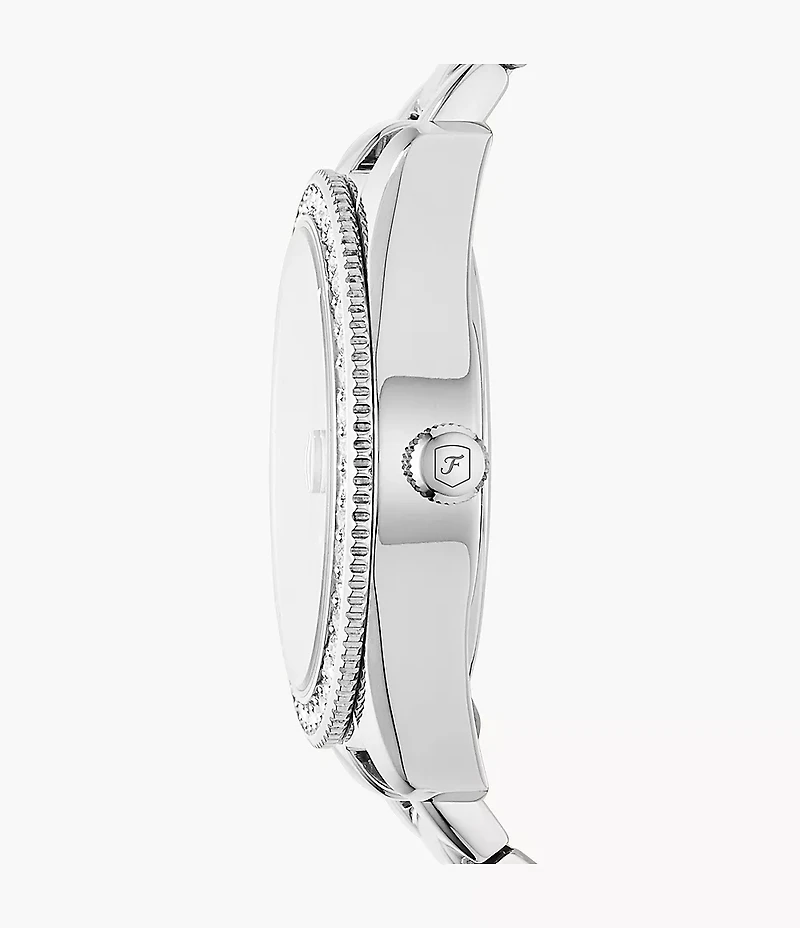 Scarlette 33mm Three-Hand Date Stainless Steel Watch