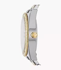 Scarlette Mini Three-Hand Date Two-Tone Stainless Steel Watch