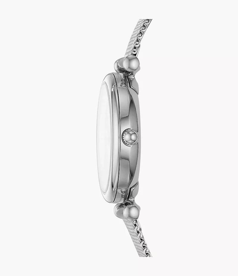 Carlie Three-Hand Stainless Steel Watch