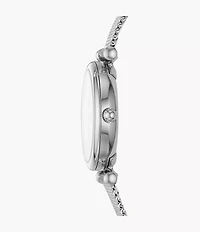 Carlie Three-Hand Stainless Steel Watch