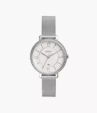 Jacqueline Three-Hand Date Stainless Steel Watch