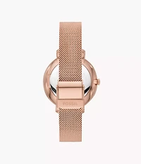 Jacqueline 36mm Three-Hand Date Rose Gold-Tone Stainless Steel Watch