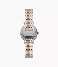 Carlie Mini Three-Hand Two-Tone Stainless Steel Watch