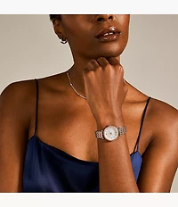Carlie Mini Three-Hand Two-Tone Stainless Steel Watch