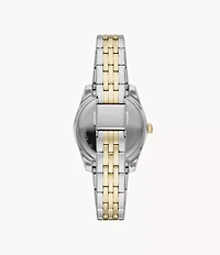 Scarlette Mini Three-Hand Date Two-Tone Stainless Steel Watch