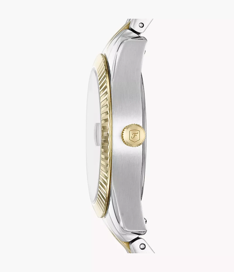 Scarlette Mini Three-Hand Date Two-Tone Stainless Steel Watch
