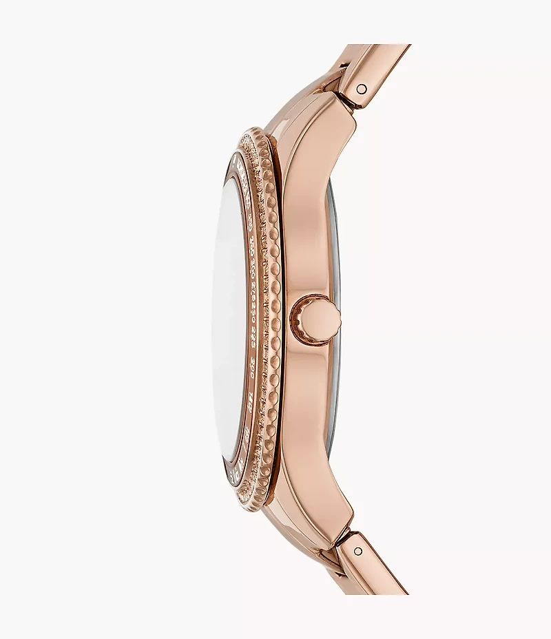 Stella Sport Multifunction Rose Gold-Tone Stainless Steel Watch