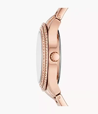 Stella Three-Hand Date Rose Gold-Tone Stainless Steel Watch