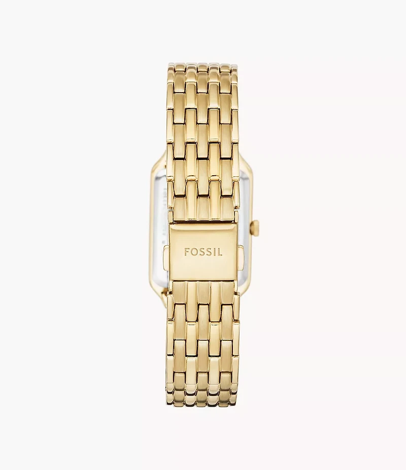 Raquel Three-Hand Date Gold-Tone Stainless Steel Watch