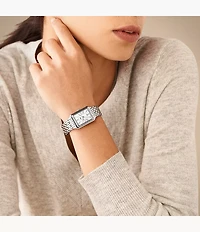 Raquel Three-Hand Date Stainless Steel Watch