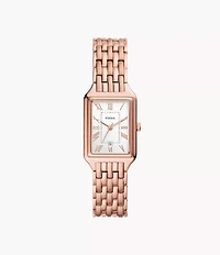 Raquel Three-Hand Date Rose Gold-Tone Stainless Steel Watch