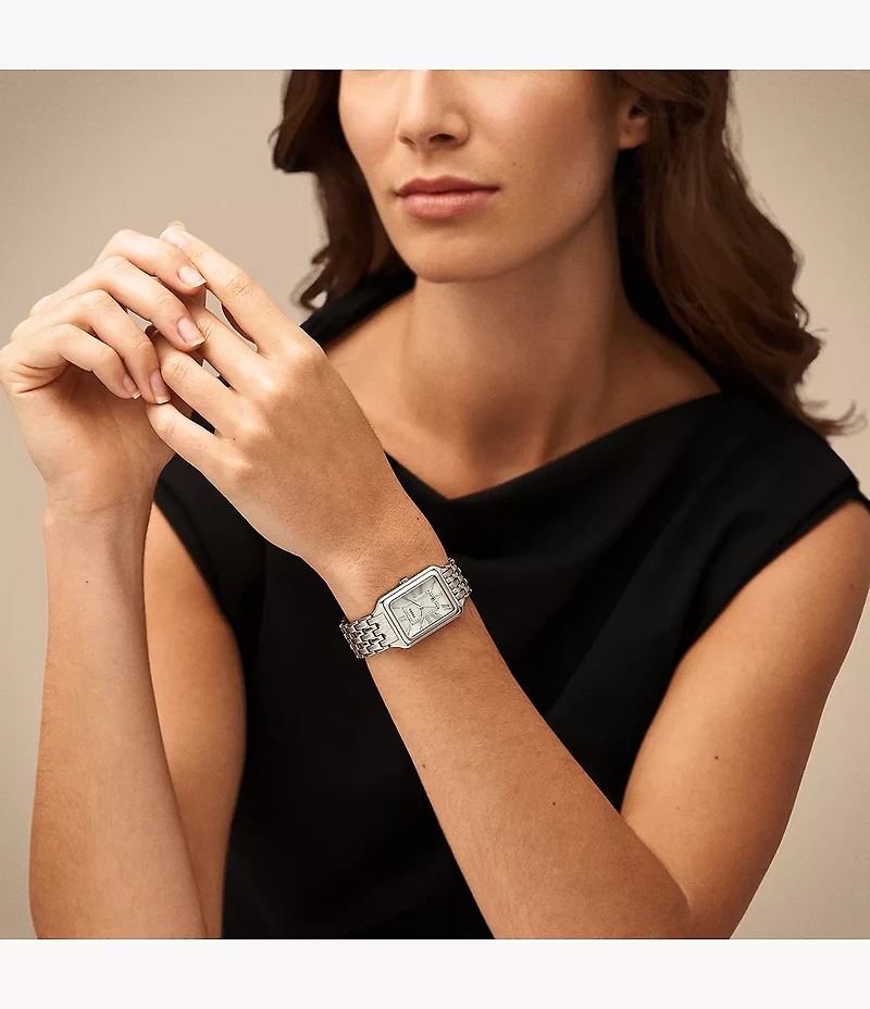 Raquel 26mm Three-Hand Date Stainless Steel Watch