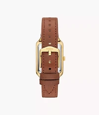 Raquel 26mm Three-Hand Date Medium Brown Leather Watch