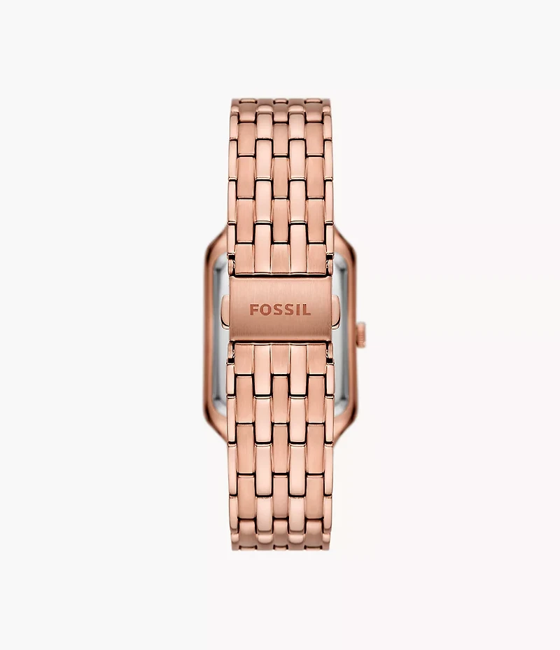 Raquel Three-Hand Date Rose Gold-Tone Stainless Steel Watch