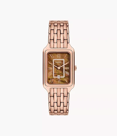 Raquel 26mm Three-Hand Date Rose Gold-Tone Stainless Steel Watch