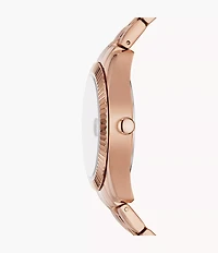 Scarlette Three-Hand Date Rose Gold-Tone Stainless Steel Watch