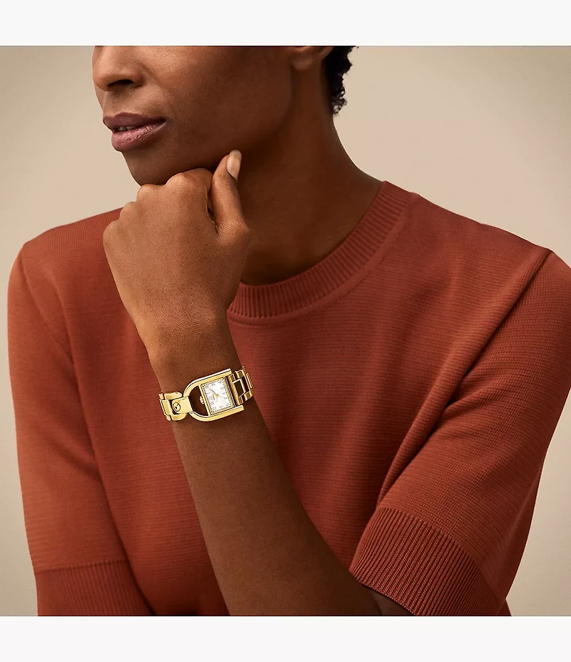 Harwell Three-Hand Gold-Tone Stainless Steel Watch