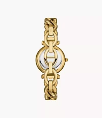 Carlie Three-Hand Gold-Tone Stainless Steel Watch