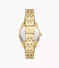 Scarlette 33mm Three-Hand Date Gold-Tone Stainless Steel Watch